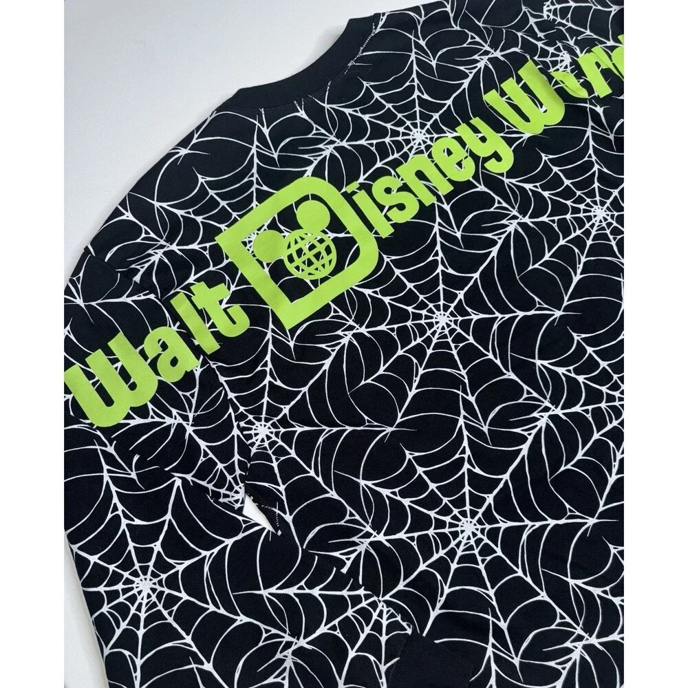 Disney Parks Halloween Spider Stitch Spirit Jersey Like Sweatshirt Adult Medium - Picture 6 of 7
